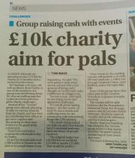 £10k Charity Aim for Pals