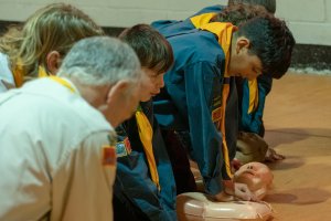 Quorn Scouts Group (Charnwood) HeartStart CPR and AED familiarisation Training
