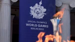 The Fame at the Opening Ceremony at the Special Olympics World Games
