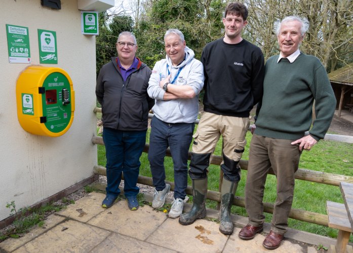 Life-saving defibrillator installed at the Outwoods, Charnwood